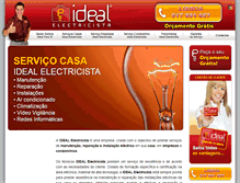 Tablet Screenshot of idealelectricista.pt